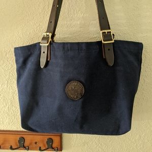 Duluth Pack canvas and leather tote